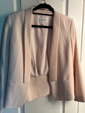 Club Monaco Women's Light Blush Open-Front Blazer